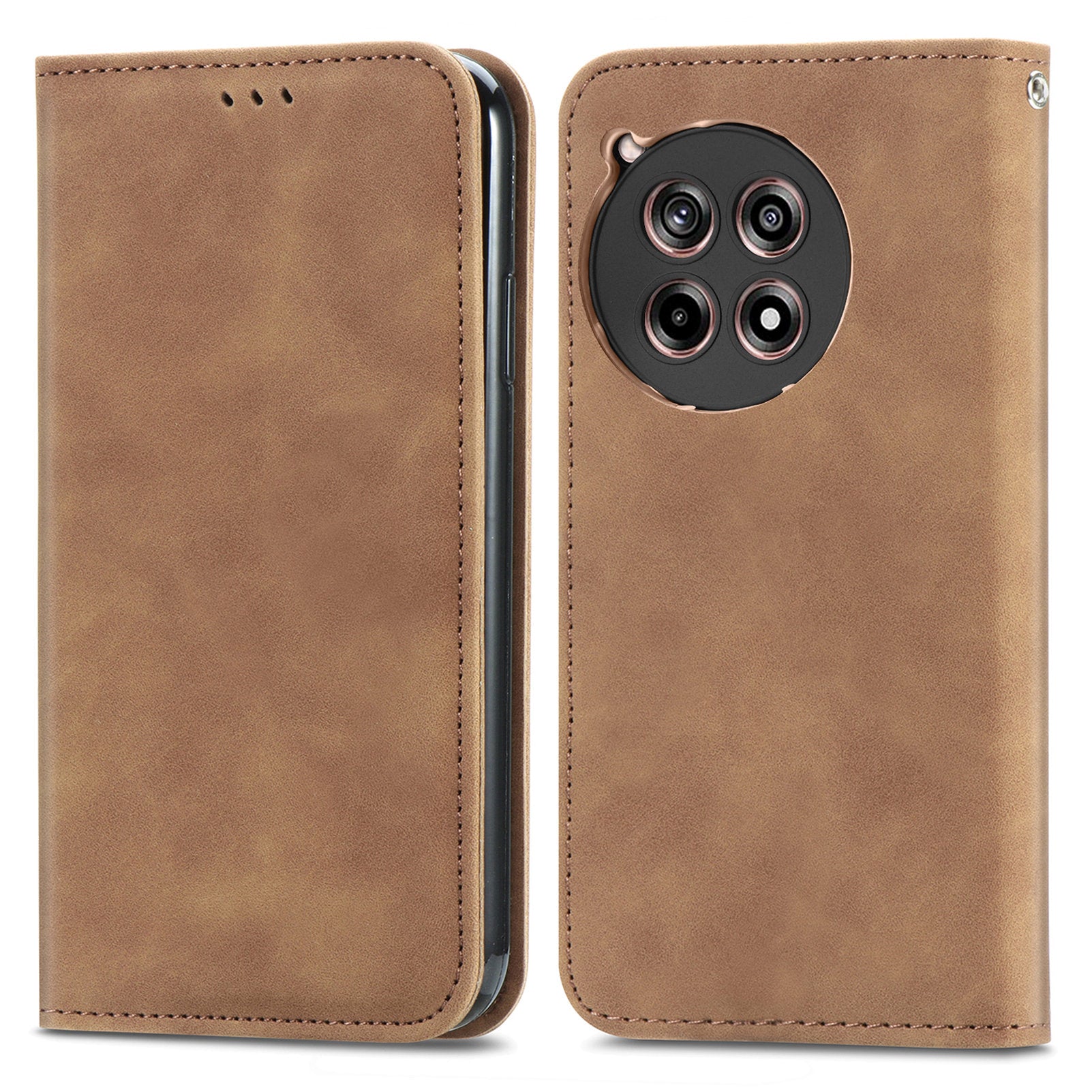 For OnePlus Ace 3 5G / 12R 5G Phone Case Magnetic Auto Closing Skin-touch Cover For OnePlus Ace 3 5G / 12R 5G Phone Case Magnetic Auto Closing Skin-touch Cover